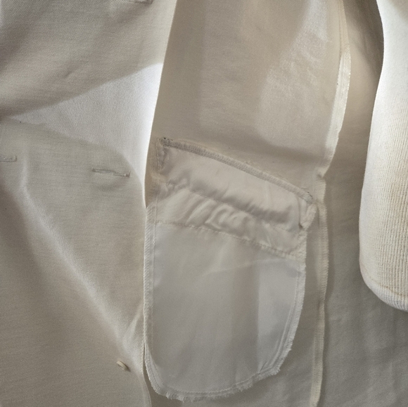 Zara-NWT- TRF Collection Cream Double-Breasted Coat/ Blazer/ Mini Dress. Size XS - Picture 11 of 16